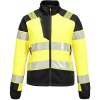 Portwest PW3 Hi-Vis Hybride Baffle Jack voor Dames T171