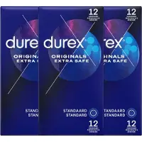 Durex Originals Condooms Extra Safe - 3x 12 stuks