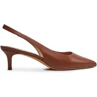 Ralph Lauren Dames Bruine leren schoenen (38), Leer, 5 tot 8 cm, Geen, Casual, Feest 802927937002