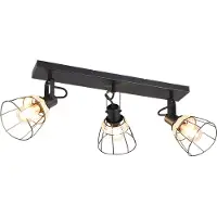 Reality Zwarte Plafondlamp Jerome Design 4 Lichts