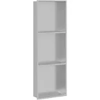 vidaXL Douche Niche zilver 90 x 30 x 9,5 cm Roestvrij staal