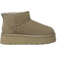 EVER AU Boots 'Heron' bruin gemêleerd