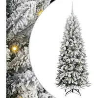 vidaXL Kunstkerstboom Wit 150 cm PVC en plastic en staal en PE
