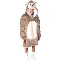 Noxxiez Egel - Hoodie deken - Bruin