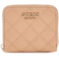GUESS portemonnee Giully II SLG Zip Around Wallet Beige Lichtbruin