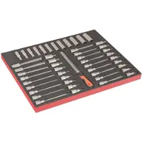Bahco Foaminlay Fit&Go 3/3 met doppen met 1/2" - met lasermarkering - 49-delig - FF1A219LM