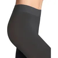 Falke Damen Fable Estate gedessineerd wol panty dames black - maat 3000