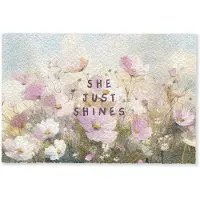 MuchoWow Deurmat 60x40 cm - Droogloopmat Quote - Bloemen - Schilderachtig - Mat voor binnen - Schoonloopmat - Deurmatten met print - Inloopmat