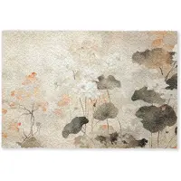 MuchoWow Deurmat 90x60 cm - Droogloopmat Bloemen - Japandi - Wabi sabi - Mat voor binnen - Schoonloopmat - Deurmatten met print - Inloopmat