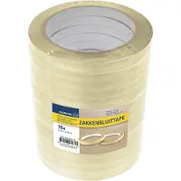 Raadhuis zakkensluittape - transparant PP - 9mm x 66m - krimp met 16 rollen - zakkensluiter tape - RD-351363-16