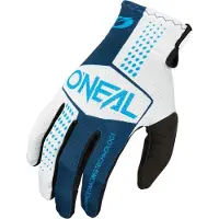 O'Neal Matrix Split Blauw Wit Motorcross Handschoenen Maat S