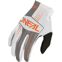O'Neal Matrix Split Grijs Oranje Motorcross Handschoenen Maat S
