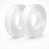 BOTC Dubbelzijdig tape - Nano tape - 2 stuks - 10 meter - Extra sterk - 5M x 30 MM x 2 MM - Herbruikbaar - Maximale Draagkracht 3KG - Transparant