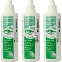 Eye fresh - Alles-in-één - 3 x 200 ml - Lenzenvloeistof voor harde contactlenzen - Voordeelverpakking