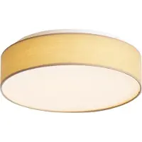 QAZQA Smart plafondlamp beige 35cm incl. LED en afstandsbediening - Flat drum