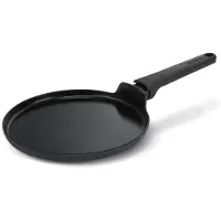 Brabantia VANTA Pannenkoekenpan - Ø 24 cm - Flensjespan - Keramische Antiaanbaklaag Titanium Versterkt - Geschikt voor Inductie - 100% PFAS Vrij - Zwart