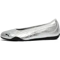 Puma Catch Metallic Whisper ballerina's voor Dames, Zwart/Zilver, Maat 38,5