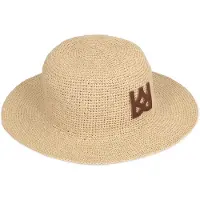 Kazar Hoed beige / donkerbruin