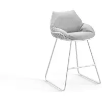 Solpuri Chill barkruk aluminium wit