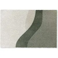 MuchoWow Deurmat 90x60 cm - Droogloopmat Japandi - Groen - Abstract - Modern - Mat voor binnen - Schoonloopmat - Deurmatten met print - Inloopmat