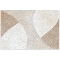 MuchoWow Deurmat 90x60 cm - Droogloopmat Bruin - Japandi - Abstract - Mat voor binnen - Schoonloopmat - Deurmatten met print - Inloopmat