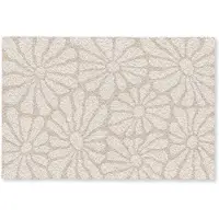 MuchoWow Deurmat 60x40 cm - Droogloopmat Bloemen - Print - Beige - Bruin - Minimalistisch - Mat voor binnen - Schoonloopmat - Deurmatten met print - Inloopmat