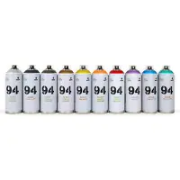 Montana Colors MTN94 Transparante Kleuren Graffiti Pakket - Lage druk en matte afwerking spuitverf