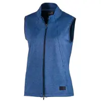 Puma Cloudspun Warm Up Vest Rits omhoog Blauw Dames Mouwloos 595852 02
