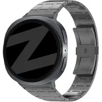 Bandz Stalen band 'Royal' - Hoogwaardig metalen bandje geschikt voor Samsung Galaxy Watch 9 (40/44mm) / Watch 8 (40/44mm) / 8 Classic (46mm) - Inclusief inkort set (zwart)