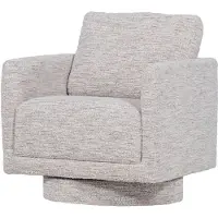 Woood Oska Draaifauteuil - Melange Stof - Naturel - 64x78x79