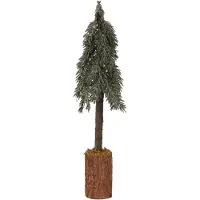 Décoris Kunstkerstboom Mini Op Stam Ø13xH45cm Groen groen Kunststof Decoratieve