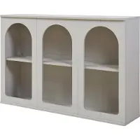 En.casa Dressoir 'Trorhun' met 6 open vakken, afmetingen 120 x 30 x 80 cm, kleur grijs