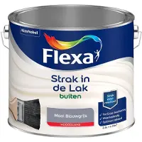 Flexa - Strak In De Lak Buitenlak Hoogglans - Mooi Blauwgrijs - Mengverf - 2,5 L