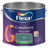 Flexa - Creations Muurverf Extra Mat - Teal - Mengverf - 2,5 L