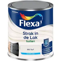 Flexa - Strak In De Lak Buitenlak Zijdeglans - Wit Turf - Mengverf - 1 L