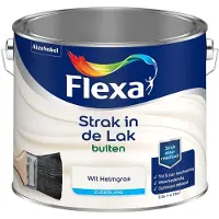 Flexa - Strak In De Lak Buitenlak Zijdeglans - Wit Helmgras - Mengverf - 2,5 L