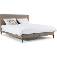 Maxi Boxspring Cisano met Silver Pocket Deluxe Foam matras - 120 x 200 cm - taupe
