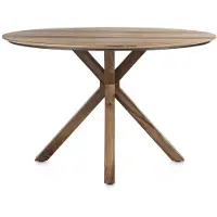 Henders & Hazel Trapani toonbanktafel mangohout gefineerd gerookt 150x120 cm