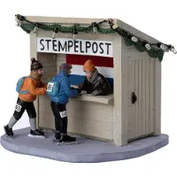 Intratuin Kerstdorpminiatuur De Brink Stempelpost 12,5 X 11,5 X 11 Cm