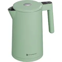 Kitchenbrothers Waterkoker - 1.7L - Met Temperatuurregeling - Elektrisch - Warmhoudfunctie - Display - Dubbelwandig - Cool-touch - 2200W - Pastelgroen