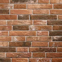 Wallsupply Steenstrips Milano Loft - Natuursteenlook - Rood - 40x16cm - 0,96m²