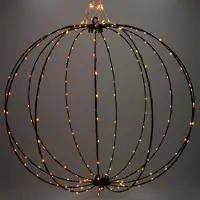 123inkt 123led lichtbol kerst Ø 60 cm extra warm wit & warm wit 288 lampjes zwart