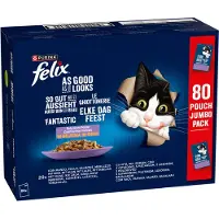 Felix Kattenvoer In Gelei Elke Dag Feest Adult Mix Selectie 85 G 80 Stuks