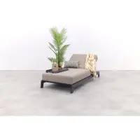 Van der Garde Tuinmeubelen Mexico sunbrella ligbed 200x85 cm. - Taupe