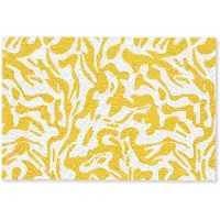 MuchoWow Deurmat 90x60 cm - Droogloopmat Vormen - Wit - Abstract - Mat voor binnen - Schoonloopmat - Deurmatten met print - Inloopmat