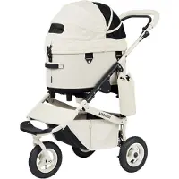AIRBUGGY Dome 3 Premier Large – Ivory White - Luxe huisdierbuggy - 96 cm (lengte) x 53.5 (breedte) x 105 cm (hoogte)