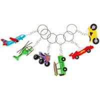 Duckiez Sleutelhanger Voertuigen - 12 stuks