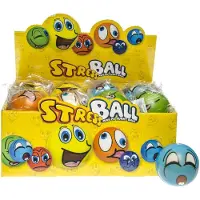 Duckiez stress Bal Graige Gezichten - 24 stuks