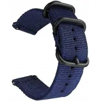 Spacecase Horlogeband Sc Nato Band 18Mm Blauw Voor Apple Watch