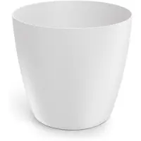 Prosperplast Bloempot Rond Mate Round 20cm WIT / 2 STUKS!